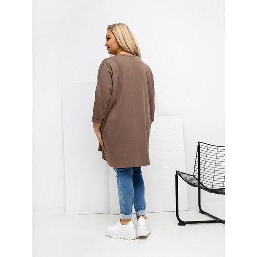 Bluzka-RV-BZ-A1076.00-ciemny bezowy 1