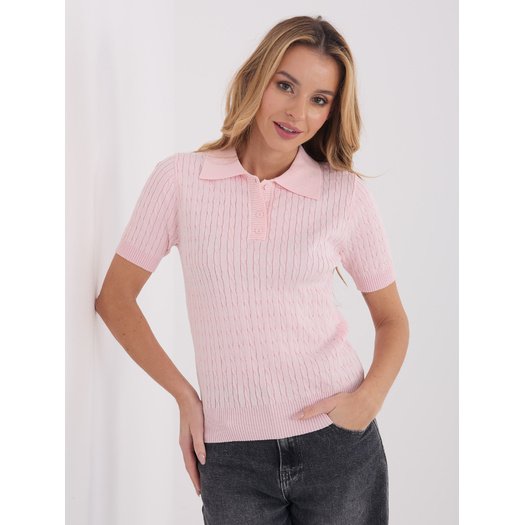 Sweter-PM-SW-CV6679.32-jasny r&oacute;żowy 2