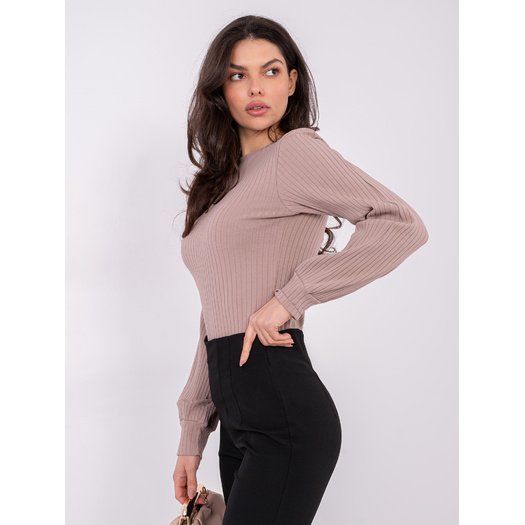 Bluzka-RV-BZ-A1052.00-ciemny bezowy