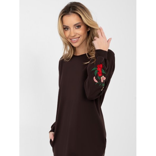 Sukienka-RV-SK-8088.59-ciemny brązowy 7
