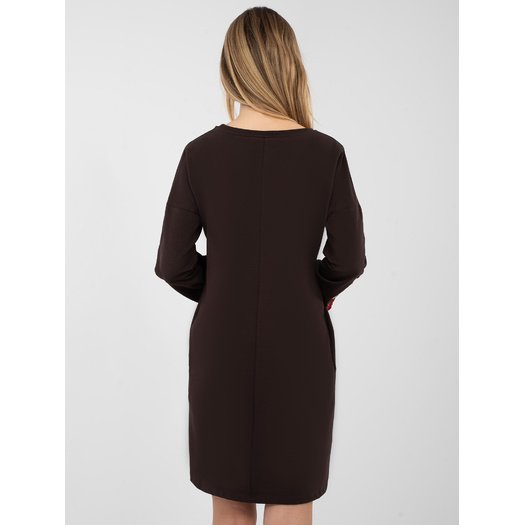 Sukienka-RV-SK-8088.59-ciemny brązowy 6