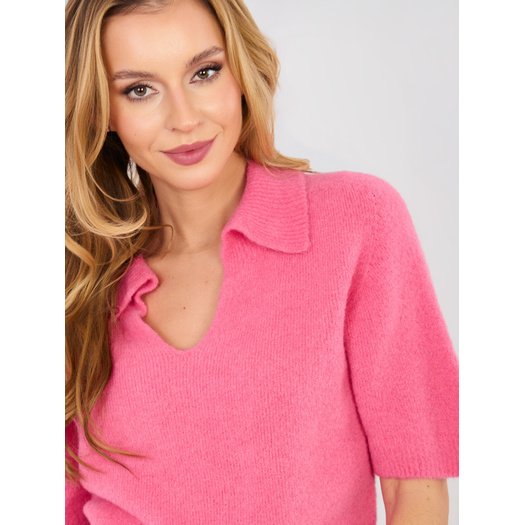 Sweter-MI-SW-0120.16-ciemny r&oacute;żowy 3