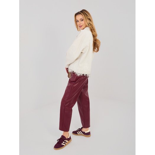 Spodnie-IT-SP-FL8576.06P-ciemny czerwony 4