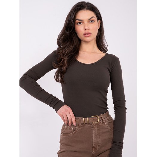 Bluzka-WT-BZ-A1090.83-ciemny brązowy 1