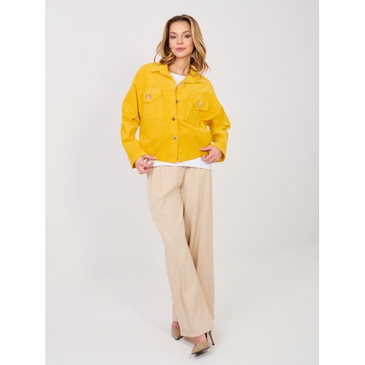 Kurtka-IT-KR-FL10163.10-ciemny ż&oacute;łty 4