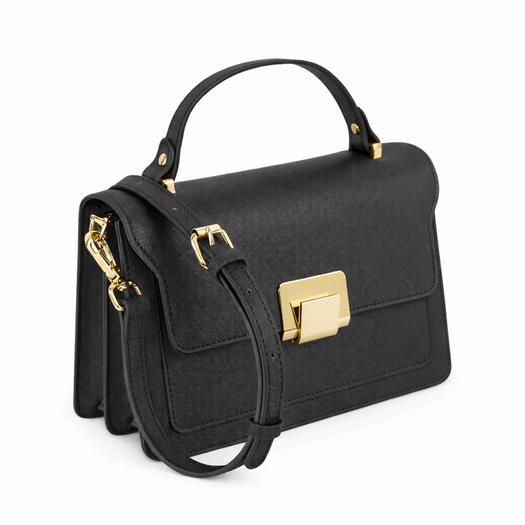 Torba weekendowa podr&oacute;żna sk&oacute;rzana Solier SL39 Astrin czarna