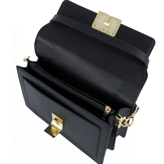 Torba weekendowa podr&oacute;żna sk&oacute;rzana Solier SL39 Astrin czarna 5