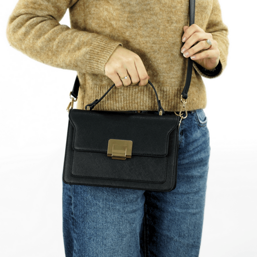 Torba weekendowa podr&oacute;żna sk&oacute;rzana Solier SL39 Astrin czarna 3