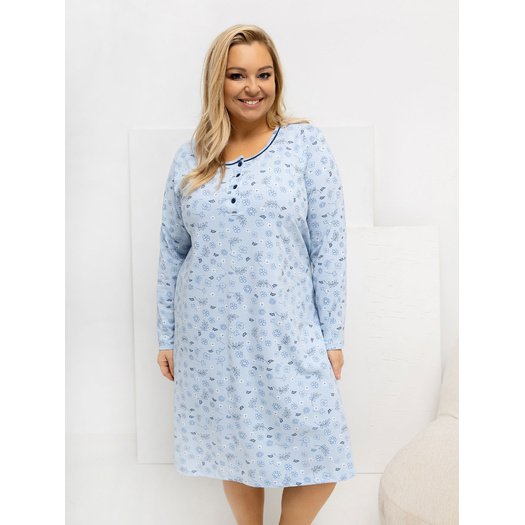 Koszula nocna-DU-KN-FP-604.10-jasny niebieski 3