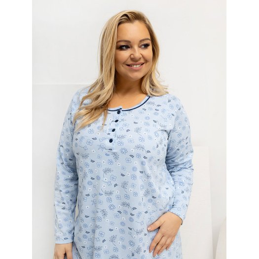 Koszula nocna-DU-KN-FP-604.10-jasny niebieski 2