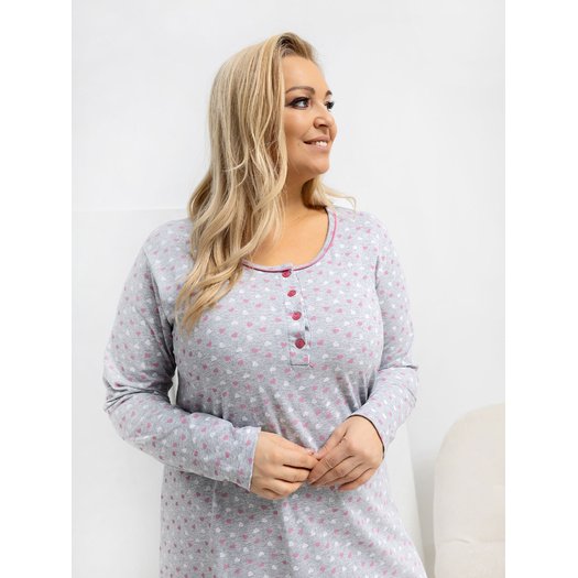 Koszula nocna-DU-KN-FP-605.69-szary 3