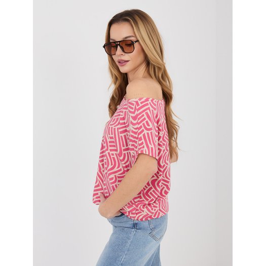 T-shirt-D12110M02646E-koralowy 4