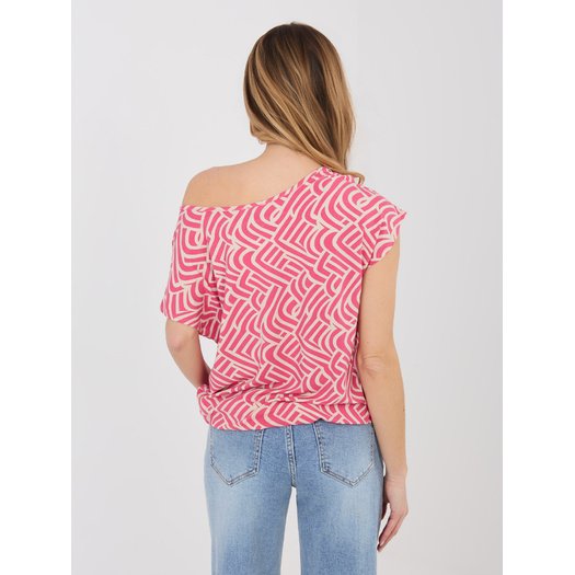 T-shirt-D12110M02646E-koralowy 1