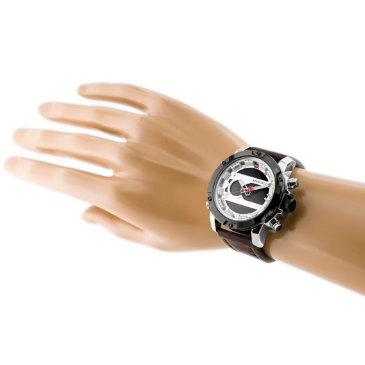 ZEGAREK MĘSKI NAVIFORCE - NF9097 (zn043a) - brown/silver