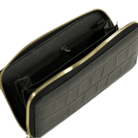 Genuine leather woman s laptop bag FL25 black with snake pattern 3