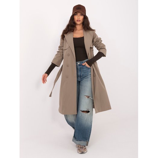 Płaszcz-IT-PL-FL8808.32-ciemny khaki 3