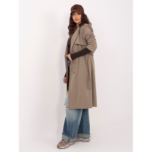 Płaszcz-IT-PL-FL8808.32-ciemny khaki 1