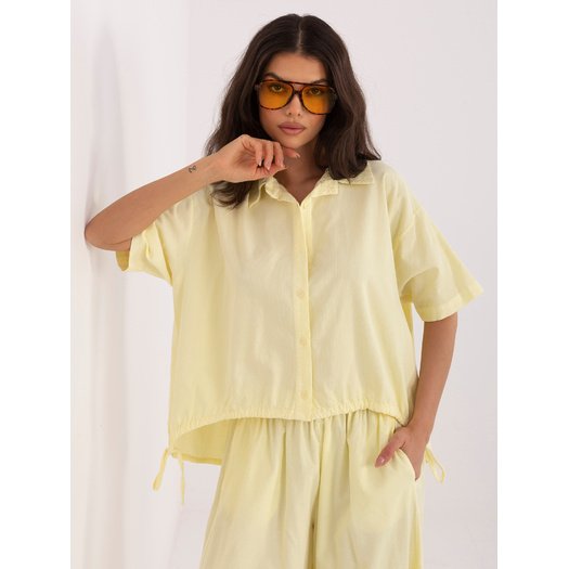 Koszula-IT-KS-FL10320.12-jasny ż&oacute;łty