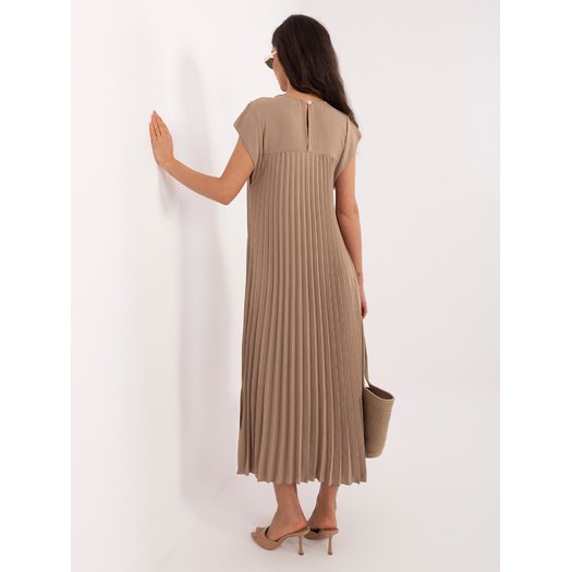 Sukienka-IT-SK-19552.71-ciemny bezowy