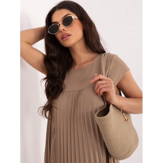 Sukienka-IT-SK-19552.71-ciemny bezowy 1