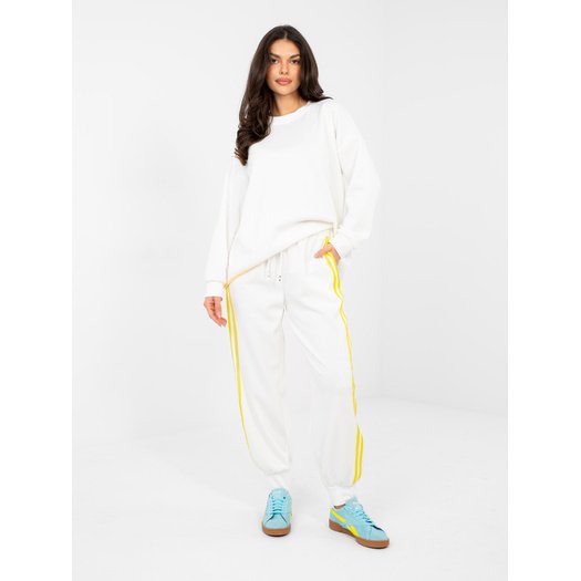 Spodnie dresowe-IT-DR-22216.95-ecru