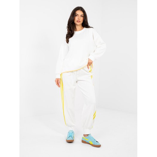 Spodnie dresowe-IT-DR-22216.95-ecru 3
