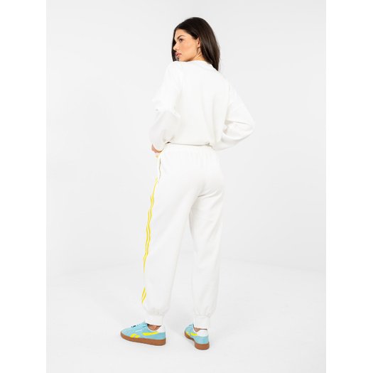 Spodnie dresowe-IT-DR-22216.95-ecru 1
