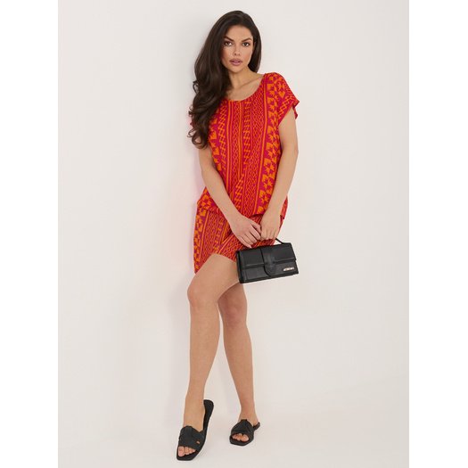 Szorty-D73771M62489KD-pomarańczowy