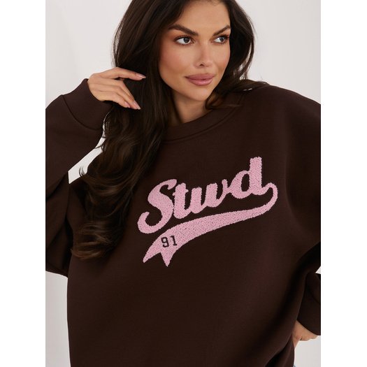 Bluza-RV-BL-A1080.21P-ciemny brązowy 1