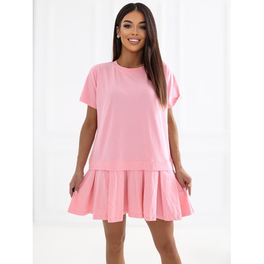 Sukienka-RV-SK-A1229.10P-jasny r&oacute;żowy 4