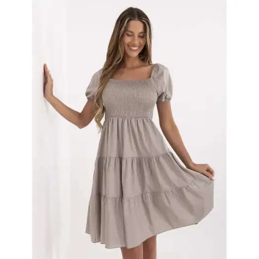 Sukienka-MI-SK-A2561.89-ciemny bezowy 1