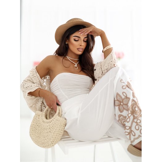 Spodnie-CS-SP-YH78122.01-ecru 1