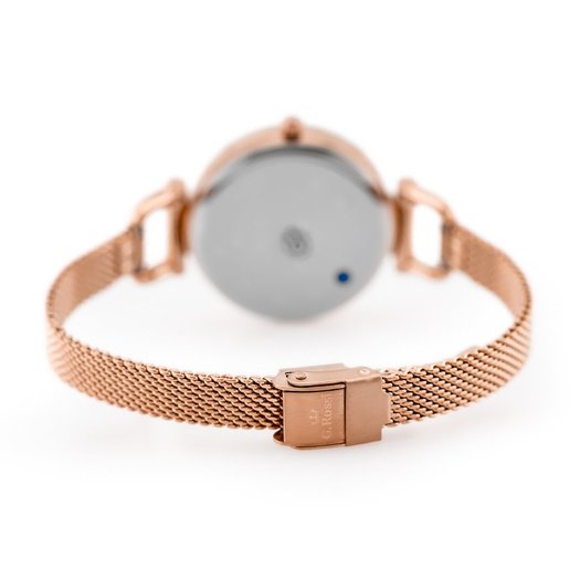 Laikrodis moterims G. ROSSI - LESTI - 3652B (zg772f) - rose gold + dėžutė