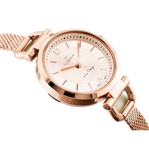 Laikrodis moterims G. ROSSI - LESTI - 3652B (zg772f) - rose gold + dėžutė