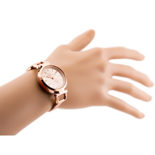 Laikrodis moterims G. ROSSI - LESTI - 3652B (zg772f) - rose gold + dėžutė