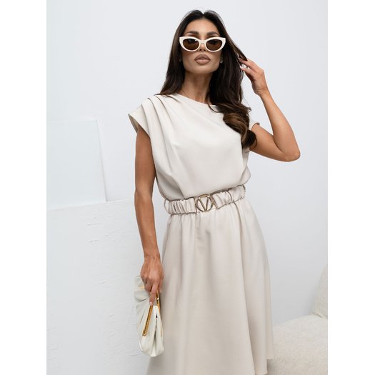 Sukienka-MI-SK-3430-1.01-jasny beżowy 2