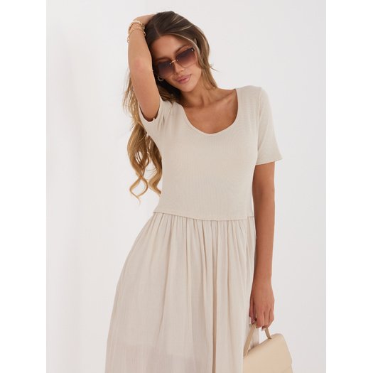 Sukienka-MI-SK-26044.79-beżowy 2
