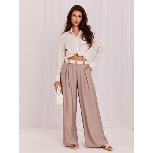 Spodnie-IT-SP-10358.16-ciemny bezowy