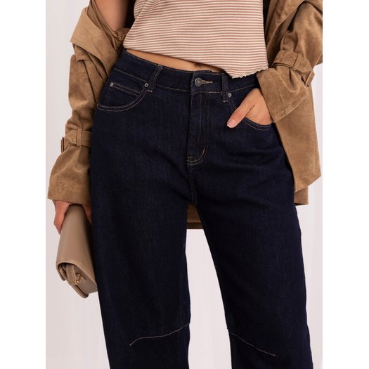 Spodnie jeans-IR-SP-K988.13-granatowy