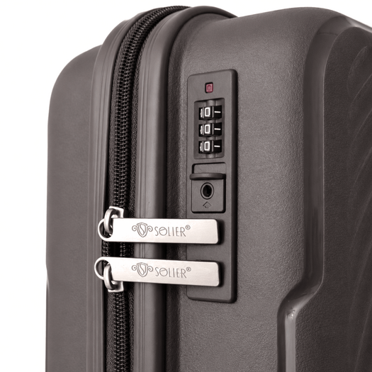 Solier S TORIDE 19  Brown PP Cabin Suitcase