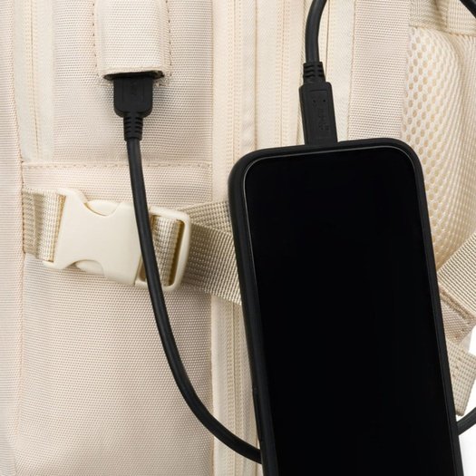 Travel backpack Peterson PTN 24421 Ecru