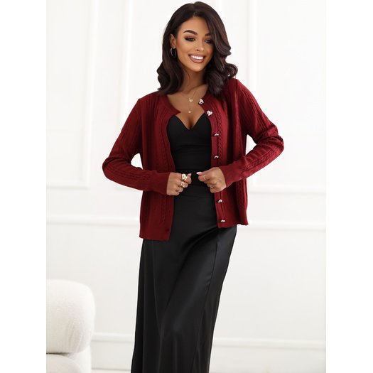 Sweter-IR-SW-57852.71-ciemny czerwony