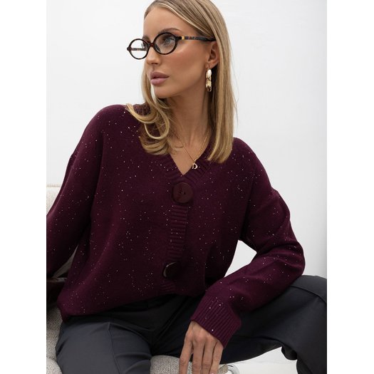 Sweter-IR-SW-W2693.29-bordowy