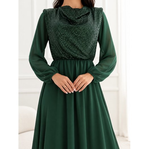 Sukienka-IT-SK-21832.99-ciemny zielony