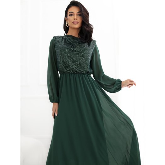 Sukienka-IT-SK-21832.99-ciemny zielony