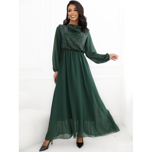 Sukienka-IT-SK-21832.99-ciemny zielony