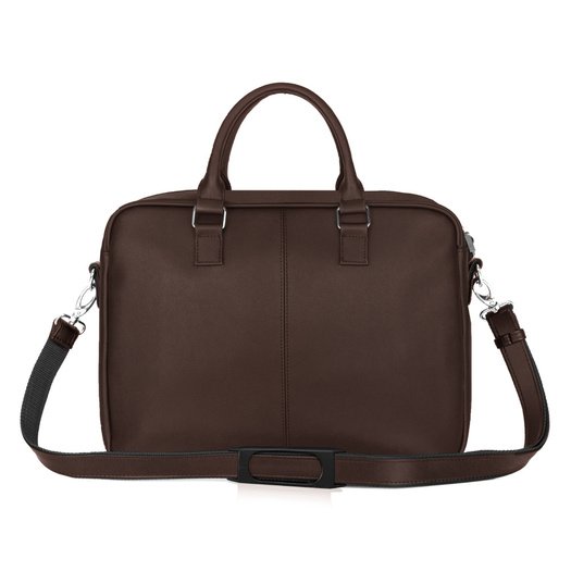Vyriška rankinė ant peties SOLIER S34 LONGFORD - Tamsiai ruda 2