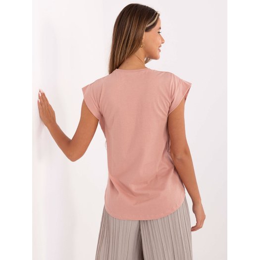 T-shirt-157-TS-3702.65P-ciemny różowy