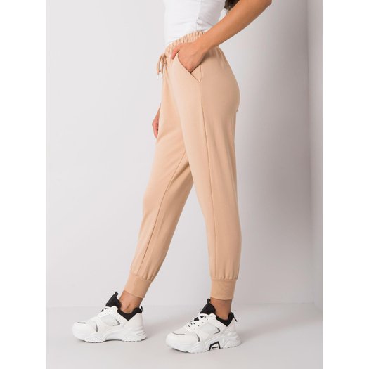 Sportinės kelnės-FA-DR-6388-1,91-smėlio spalvos