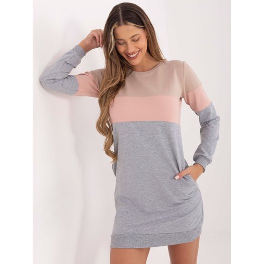 Suknelė-RV-SK-5869.04-tamsiai smėlio spalvos 9